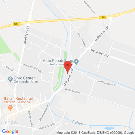 Position der Autogas-Tankstelle: Esso Tankstelle in 31311, Uetze