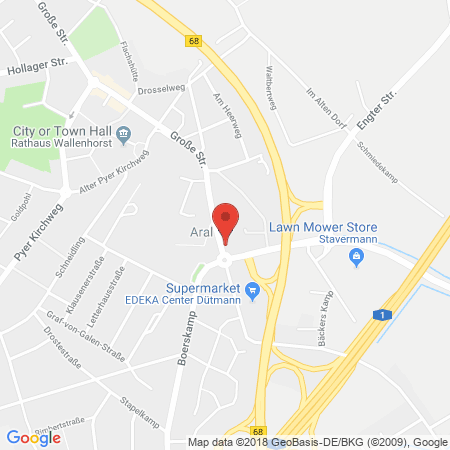 Standort der Tankstelle: ARAL Tankstelle in 49134, Wallenhorst