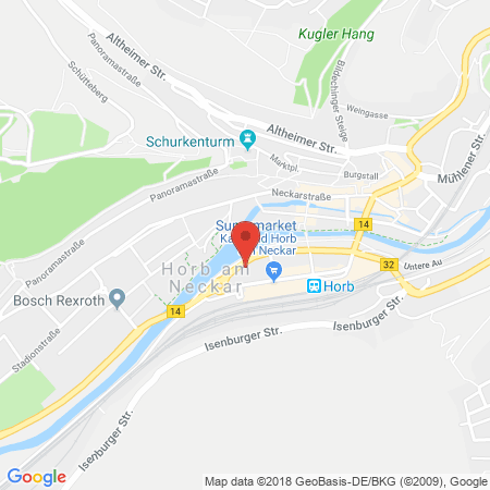 Standort der Tankstelle: AVIA Tankstelle in 72160, Horb am Neckar