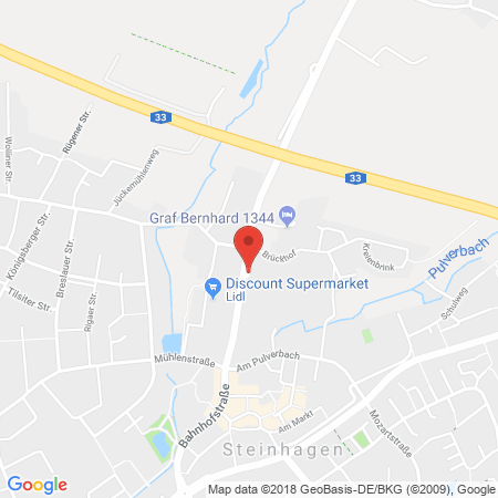 Standort der Tankstelle: ARAL Tankstelle in 33803, Steinhagen