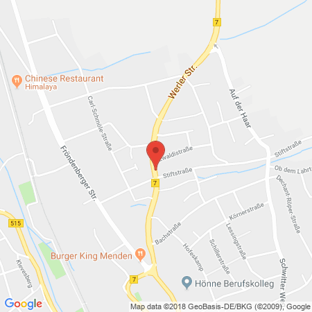 Standort der Tankstelle: TotalEnergies Tankstelle in 58706, Menden