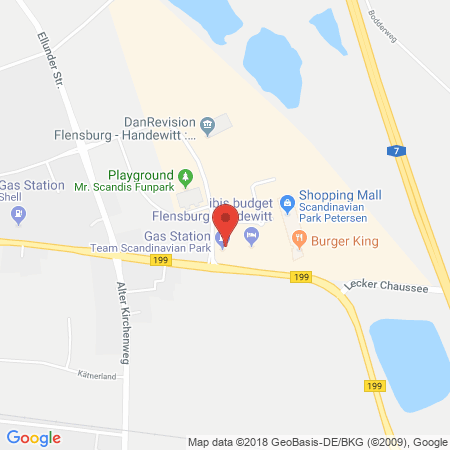 Position der Autogas-Tankstelle: Team Tankstelle Handewitt-scandinavian Park in 24983, Handewitt