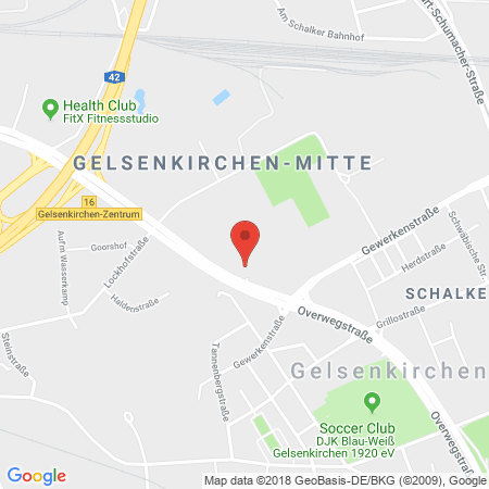 Position der Autogas-Tankstelle: Total Gelsenkirchen in 45881, Gelsenkirchen