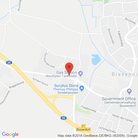 Standort der Tankstelle: Westfalen Tankstelle in 49143, Bissendorf