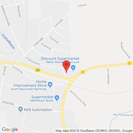 Standort der Tankstelle: Westfalen Tankstelle in 32683, Barntrup