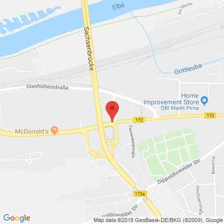 Standort der Autogas Tankstelle: GO Tankstelle in 01796, Pirna