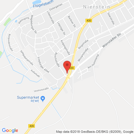 Position der Autogas-Tankstelle: Total Nierstein in 55283, Nierstein