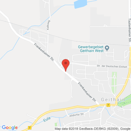 Standort der Autogas Tankstelle: 1. Freie Tankstelle Geithain in 04643, Geithain