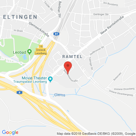 Position der Autogas-Tankstelle: Auto-Schaller in 71229, Leonberg