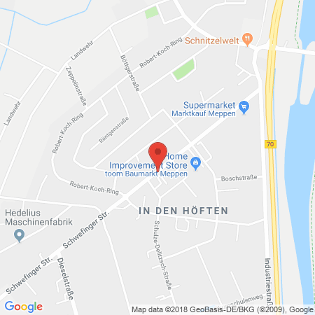 Standort der Autogas Tankstelle: BFT in 49716, Meppen / Nödike