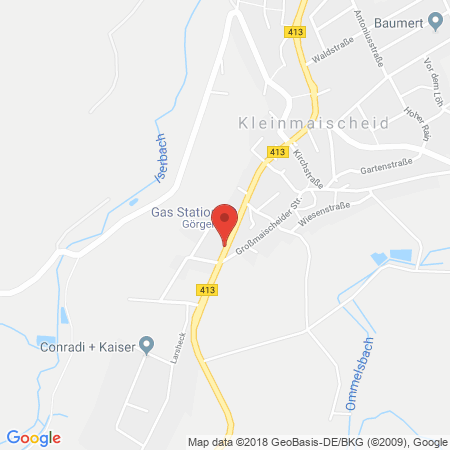 Position der Autogas-Tankstelle: bft Tankstelle Görgen in 56271, Kleinmaischeid