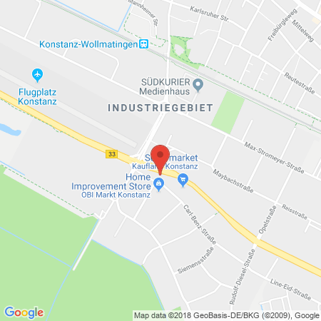 Position der Autogas-Tankstelle: Aral-Tankstelle Brüder Ley GmbH in 78467, Konstanz