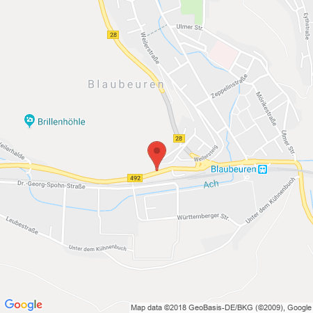 Standort der Autogas Tankstelle: AVIA Service-Station Enders in 89143, Blaubeuren