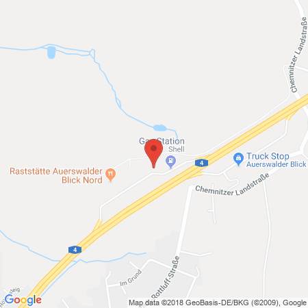 Standort der Autogas Tankstelle: BAB-Tankstelle Auerswalder Blick Nord (Shell) in 09244, Lichtenau-Auerswalde