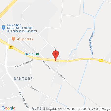Position der Autogas-Tankstelle: Star-Tankstelle H. Demir in 30890, Barsinghausen