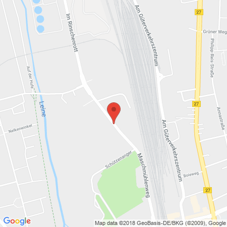 Position der Autogas-Tankstelle: Mineralölhandel Piening GmbH & CO. in 37081, Göttingen