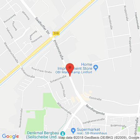Position der Autogas-Tankstelle: Autohaus Minrath GmbH & Co. KG in 47475, Kamp-Lintfort