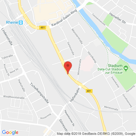 Standort der Autogas Tankstelle: Lölfin Mineralöle GmbH in 48431, Rheine