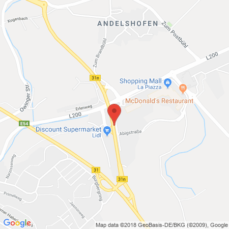 Standort der Autogas Tankstelle: Evi´s AutoGas in 88662, Überlingen