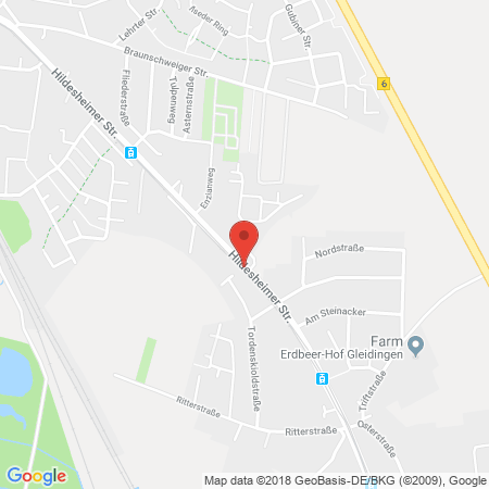 Position der Autogas-Tankstelle: AVIA Servicestation in 30880, Laatzen-Gleidingen