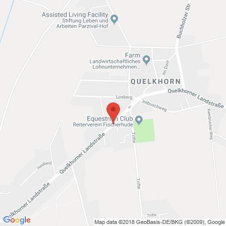 Position der Autogas-Tankstelle: Esso Tankstelle in 28870, Ottersberg-Quelkhorn