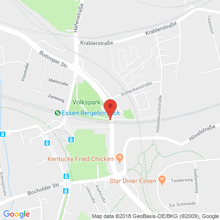 Position der Autogas-Tankstelle: Star Tankstelle in 45356, Essen