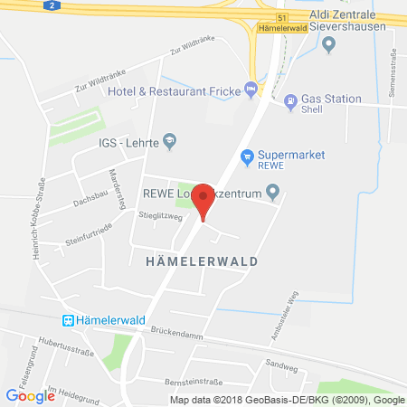 Standort der Autogas Tankstelle: Score Tankstelle in 31275, Lehrte-Hämelerwald
