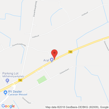 Standort der Autogas Tankstelle: ARAL-Station Höwelhans in 59387, Ascheberg