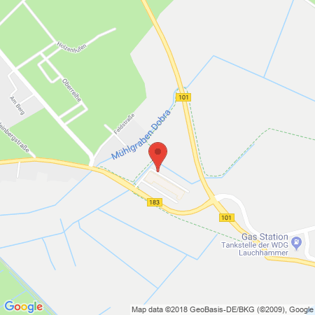 Position der Autogas-Tankstelle: WDG-Tankstelle in 04924, Bad Liebenwerda-Dobra