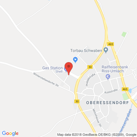 Standort der Autogas Tankstelle: Maximum Tankstellen GbR Bauer/Kessler in 88436, Eberhardzell