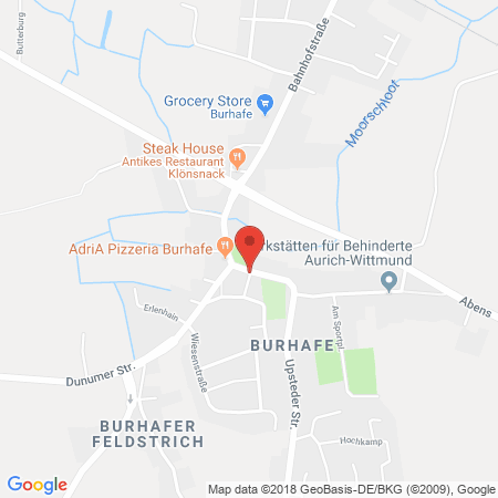 Standort der Autogas Tankstelle: AVIA Tankstelle Börgmann in 26409, Wittmund-Leerhafe
