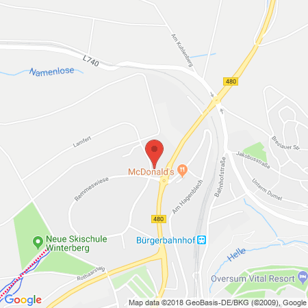Standort der Autogas Tankstelle: Wahle KFZ-Werkstatt in 59955, Winterberg