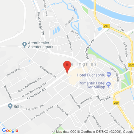 Position der Autogas-Tankstelle: Shell Station Bögl in 92339, Beilngries