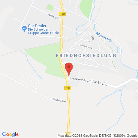 Position der Autogas-Tankstelle: Westfalen-Autogas Opel Autohaus Richter in 09669, Frankenberg