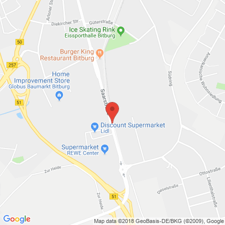 Standort der Autogas Tankstelle: H. W. Riewer GmbH in 54634, Bitburg