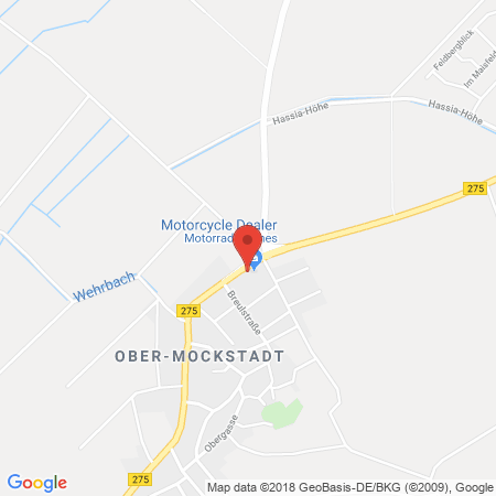 Position der Autogas-Tankstelle: DARIA Agrarhandel GmbH in 63691, Ranstadt / Ober-Mockstadt