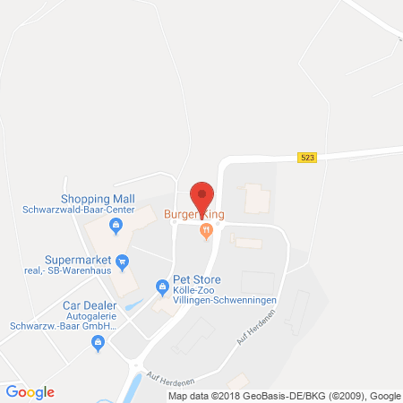 Position der Autogas-Tankstelle: Haisch TankCenter in 78052, Villingen-Schwenningen