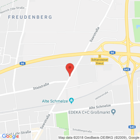 Position der Autogas-Tankstelle: Mat Autogas GmbH in 65201, Wiesbaden-Schierstein