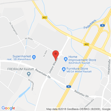 Standort der Autogas Tankstelle: Total-Auto-Service-Center in 76437, Rastatt