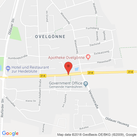 Standort der Autogas Tankstelle: Tankcenter Ovelgönne in 29313, Hambühren