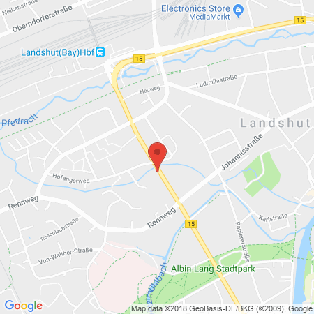 Standort der Autogas Tankstelle: AGIP Tankstelle in 84034, Landshut