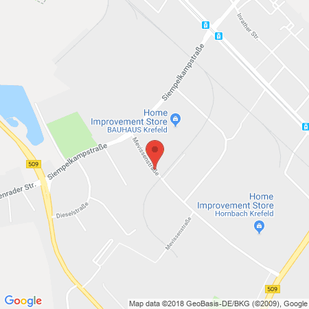 Position der Autogas-Tankstelle: Autohaus Franken Krefeld GmbH & Co. KG in 47803, Krefeld