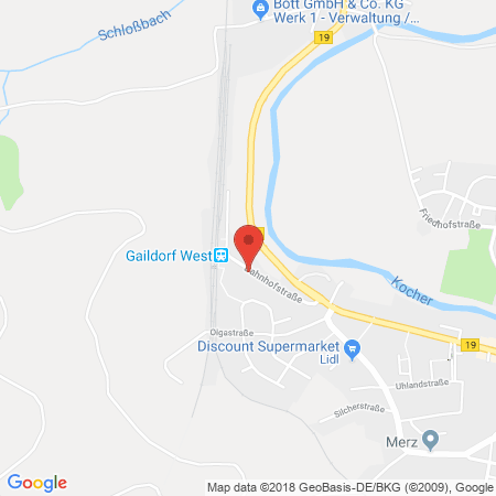 Standort der Autogas Tankstelle: Bauer Oelzapf GmbH in 74405, Gaildorf