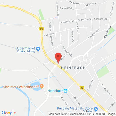 Standort der Autogas Tankstelle: Agip Service Station Otto Gundlach in 36211, Alheim Heinebach