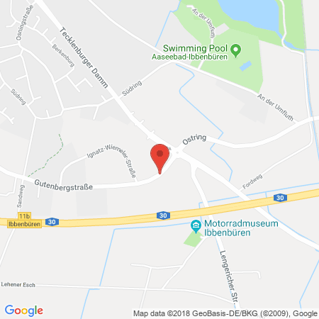Position der Autogas-Tankstelle: Autohaus Bäumer GmbH in 49479, Ibbenbüren