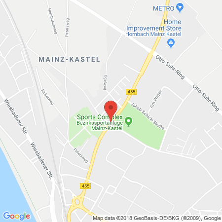 Standort der Autogas Tankstelle: Esso Station Thelen GmbH & Co. KG in 55252, Mainz - Kastel