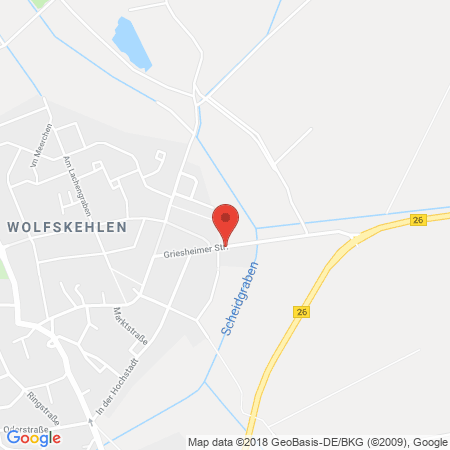 Position der Autogas-Tankstelle: Agip Tankstelle Irene Philipp in 64560, Riedstadt-Wolfskehlen