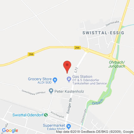 Position der Autogas-Tankstelle: ED-Tankstelle Swisttal-Odendorf in 53913, Swisttal-Odendorf