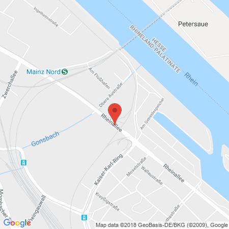 Standort der Autogas Tankstelle: Esso-Station Thelen in 55120, Mainz