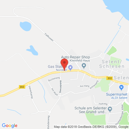 Standort der Autogas Tankstelle: Autodienst Selent in 24238, Selent